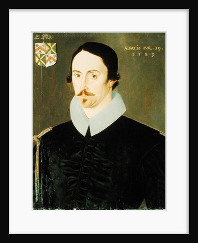 An Unknown Man, Aged 29, Possibly of the Kempe Family, 1589 by English School