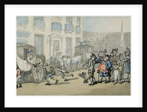 Matthew Bramble's Trip to Bath: Arrival at Bath by Thomas Rowlandson
