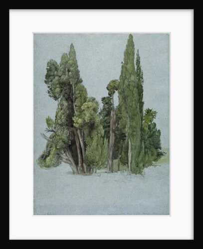 The Cypresses at the Villa d'Este, Tivoli by Samuel Palmer