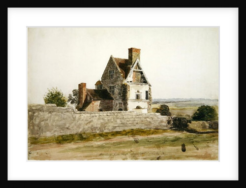 Remains of Parton Hall, Staffordshire, 1820 by Cornelius Varley