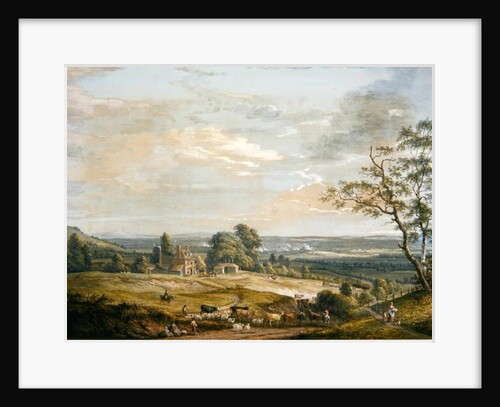 A Distant View of Maidstone, from Lower Bell Inn, Boxley Hill by Paul Sandby