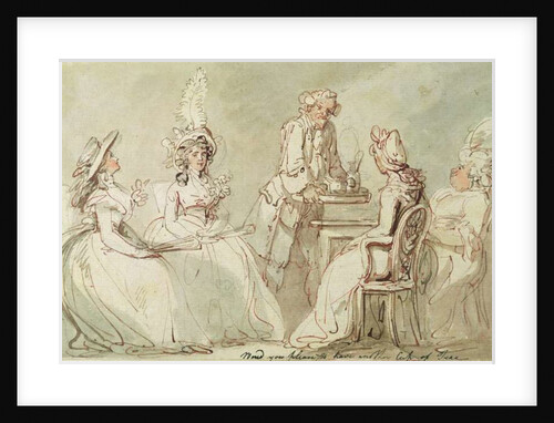 A Tea Party by Thomas Rowlandson