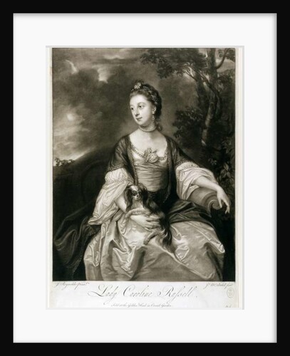 Lady Caroline Russell, engraved by James McArdell by Joshua (after) Reynolds