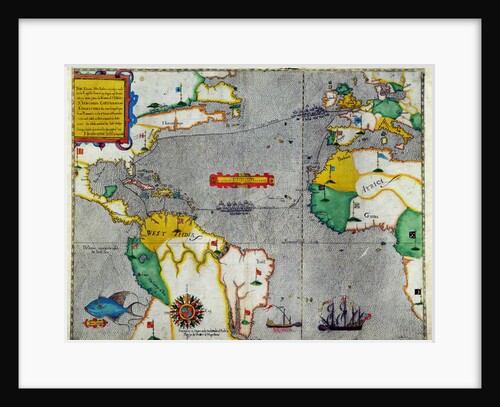 The famouse West Indian voyadge made by the Englishe Fleete of 23 shippes and barkes by Baptista Boazio