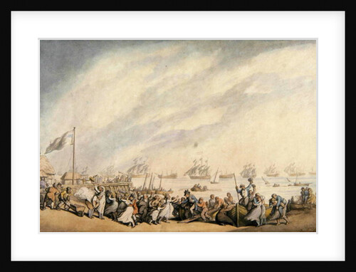 The Return of the Fleet to Great Yarmouth after the Defeat of the Dutch in 1797, c.1797 by Thomas Rowlandson