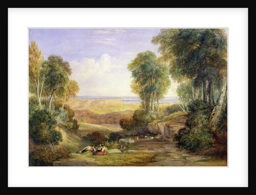 The Junction of the Severn and the Wye with Chepstow in the Distance, 1830 by David Cox