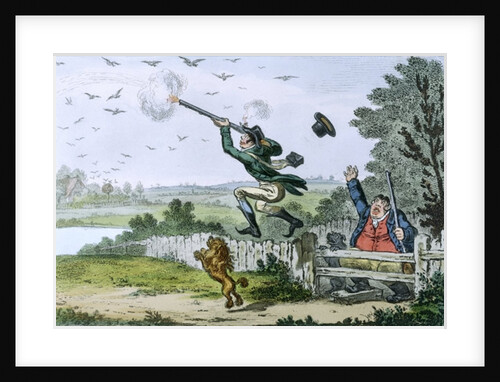 Cockney Sportsmen: Shooting Flying by Isaac Cruikshank
