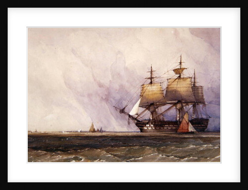 Coast Scene with Shipping by Charles Bentley