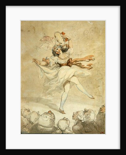 Female Dancer with a Tambourine, 1790-95 by Thomas Rowlandson