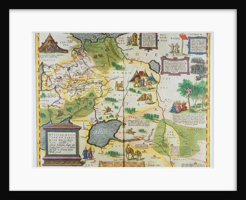 Map of the Russian Empire, 1588 by Abraham Ortelius