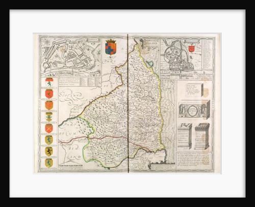 Map of Northumberland by John Speed