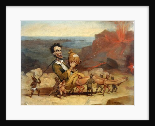 A caricature of Edward George Bulwer Lytton c.1840 by Hablot Knight Browne