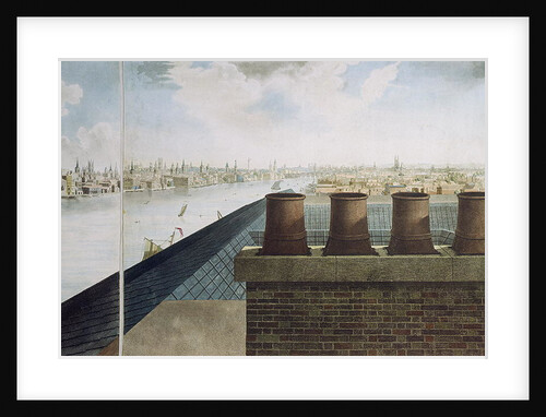 Panoramic view of London, 1792-93 by Robert (after) Barker