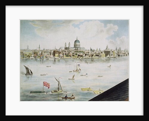 Panoramic view of London, 1792-93 by Robert Barker