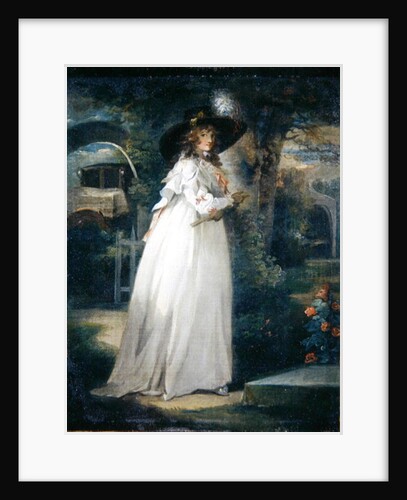 Portrait of a Girl in a Garden, c.1786-88 by George Morland