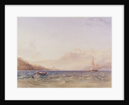 The Head of Loch Fyne, with Dindarra Castle, 1850 by Anthony Vandyke Copley Fielding
