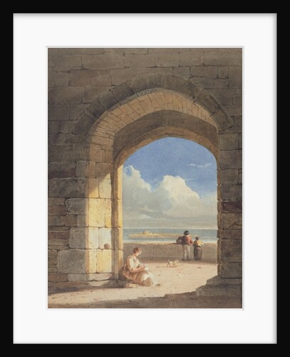 An Arch at Holy Island, Northumberland, 1809 by John Varley