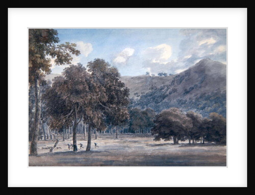 Il Parco da Degle' Astroni - The Wooded Crater Bottom with Hunt in Progress, 1783 by John Robert Cozens