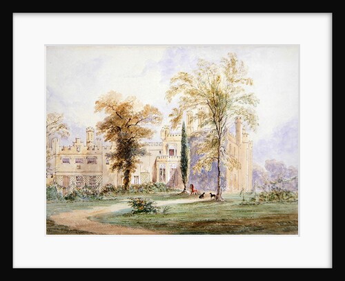 An unidentified Gothic Mansion by Joseph Murray Ince