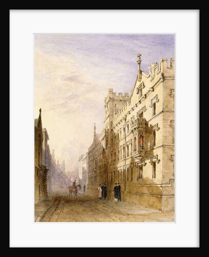 Exeter College, Oxford, 1835 by Joseph Murray Ince