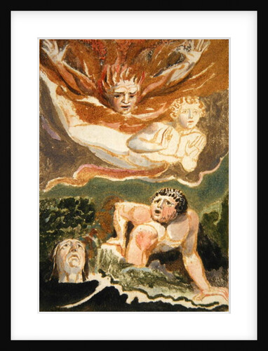 our naked men emerging from their element by William Blake