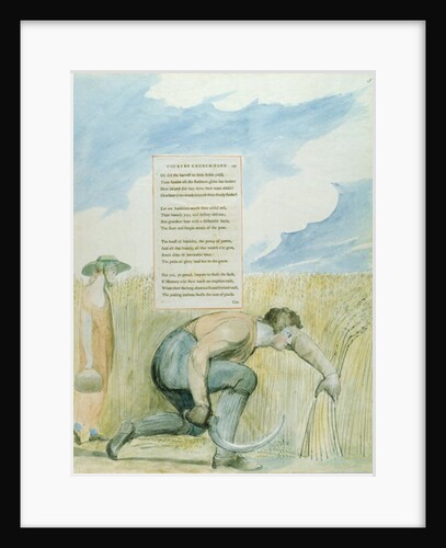 Elegy written in a Country Church-yard, design 109 from 'The Poems of Thomas Gray', 1797-98 by William Blake