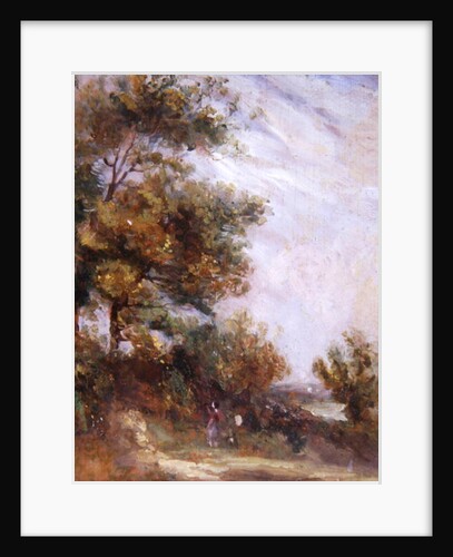 Landscape with Trees and Figures by Thomas Churchyard