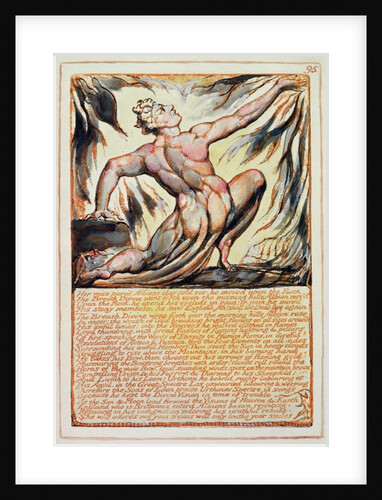 Her voice pierc'd Albions clay cold ear... by William Blake
