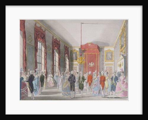 Drawing Room, St. James's by T. & Pugin A.C. Rowlandson
