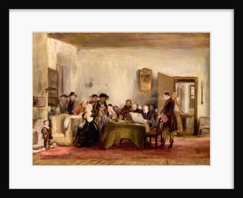Sketch for 'The Reading of a Will', c.1820 by David Wilkie