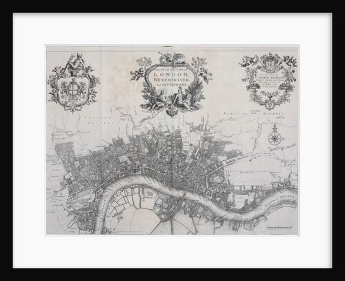 A New Plan of the City of London, Westminster and Southwark by John Stow
