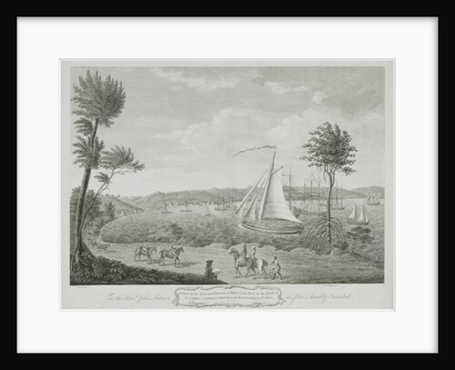 A View of the Town and Harbour of Montego Bay, in the Parish of St. James, Jamaica, taken from the Road leading to St. Ann's by English School