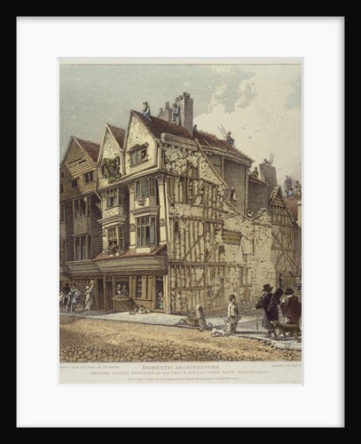 Houses lately standing on the North Side of Long Land, Smithfield, 1813 by John Thomas Smith