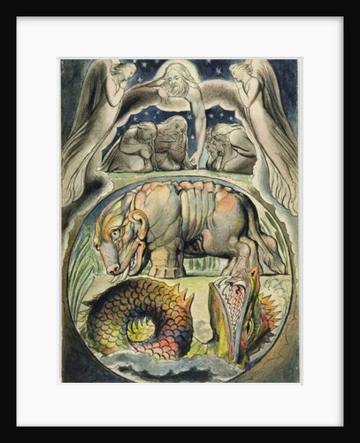 Behemoth and Leviathan, after William Blake by John Linnell