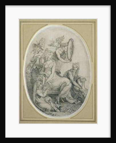 Drawing for the frontispiece of 'The Botanic Garden', by Erasmus Darwin by Henry Fuseli