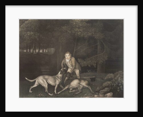 Freeman, Keeper to the Earl of Clarendon, with a hound and a wounded doe, 1804 by George Stubbs