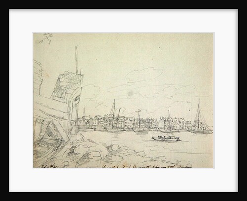 Part of the Esplanade at Plymouth taken across the harbour, 1791 by James Moore