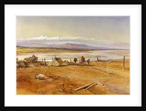 The River Chenab, Punjab, 1865 by William 'Crimea' Simpson