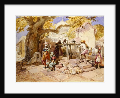 The Village Well, 1864 by William 'Crimea' Simpson