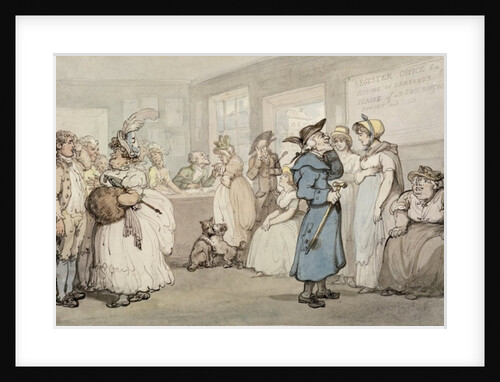 Register Office for the Hiring of Servants, c.1805 by Thomas Rowlandson