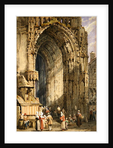 The Porch, Rheims Cathedral, c.1840 by Samuel Prout
