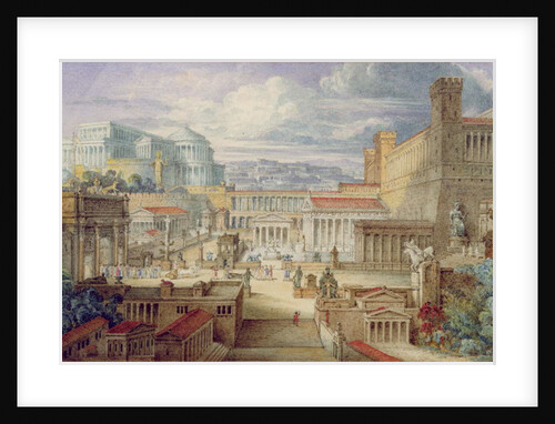 A Scene in Ancient Rome, 1830 by Joseph Michael Gandy