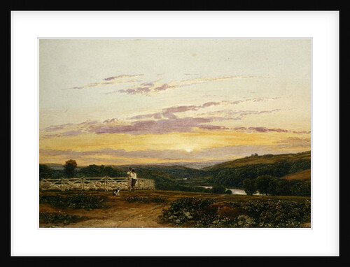 The Shepherd, Evening by Francis Oliver Finch