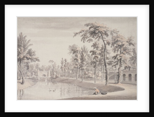 The Grotto and the Temple of Contemplation, Stowe, 1752 by Jean Baptiste Claude Chatelain