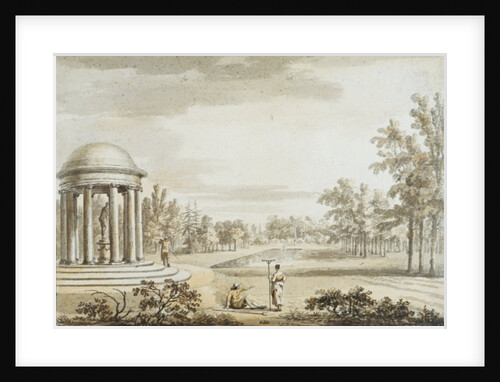 The Rotunda and the Queen's Theatre, Stowe, 1753 by Jean Baptiste Claude Chatelain