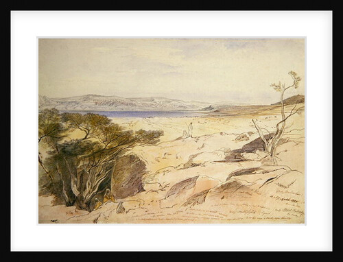 The Dead Sea, 1858 by Edward Lear