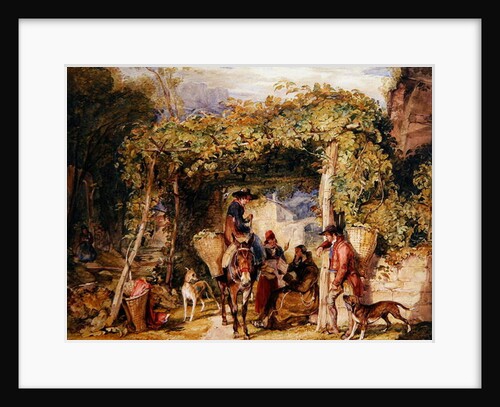 Figures and Animals in a Vineyard, c.1829 by John Frederick Lewis