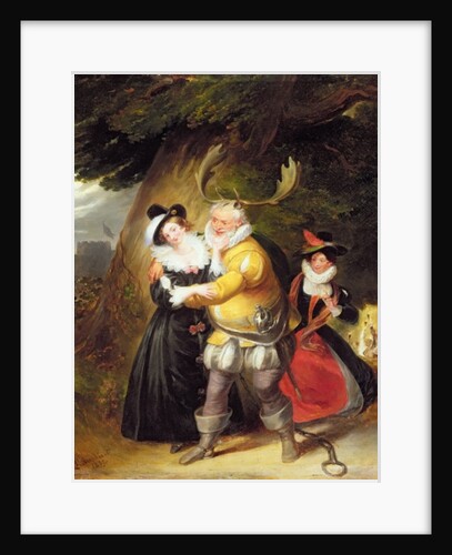 Falstaff at Herne's oak from 'The Merry Wives of Windsor', Act V, Scene V, 1832 by James Stephanoff