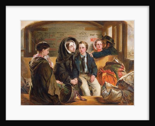 Second Class - The Parting 'Thus part we rich in sorrow, parting poor.', 1855 by Abraham Soloman
