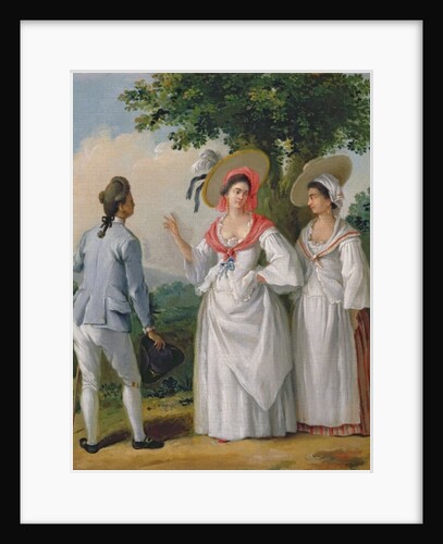 Free West Indian Creoles in elegant dress, c.1780 by Agostino Brunias